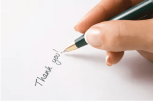 thank you note