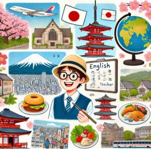 English teacher exploring Japanese landmarks and culture.