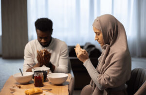 a couple praying