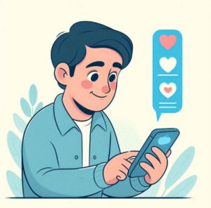 Person scrolling through dating apps on a smartphone, considering which one to choose.