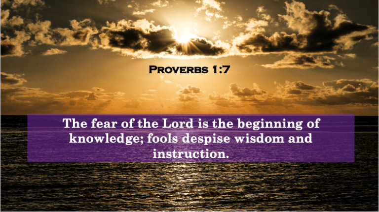 Proverbs 1:7