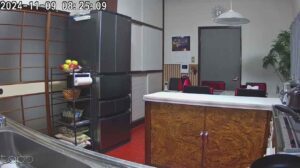 Tapo C200 morning kitchen footage showing clear, crisp details.